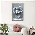 Picture of Vase with beautiful flower _GroupedProduct_Rectangle_Portrait_Canvas_Framed_