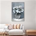 Picture of Vase with beautiful flower _GroupedProduct_Rectangle_Portrait_Canvas_Framed_