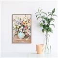 Picture of Soft Floral Burst _GroupedProduct_Rectangle_Portrait_Canvas_Framed_