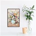 Picture of Soft Floral Burst _GroupedProduct_Rectangle_Portrait_Canvas_Framed_