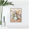 Picture of Soft Floral Burst _GroupedProduct_Rectangle_Portrait_Canvas_Framed_