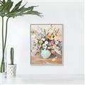 Picture of Soft Floral Burst _GroupedProduct_Rectangle_Portrait_Canvas_Framed_