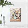 Picture of Soft Floral Burst _GroupedProduct_Rectangle_Portrait_Canvas_Framed_