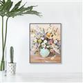 Picture of Soft Floral Burst _GroupedProduct_Rectangle_Portrait_Canvas_Framed_