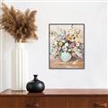 Picture of Soft Floral Burst _GroupedProduct_Rectangle_Portrait_Canvas_Framed_