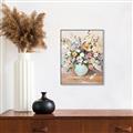 Picture of Soft Floral Burst _GroupedProduct_Rectangle_Portrait_Canvas_Framed_