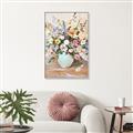 Picture of Soft Floral Burst _GroupedProduct_Rectangle_Portrait_Canvas_Framed_