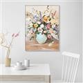 Picture of Soft Floral Burst _GroupedProduct_Rectangle_Portrait_Canvas_Framed_