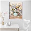 Picture of Soft Floral Burst _GroupedProduct_Rectangle_Portrait_Canvas_Framed_