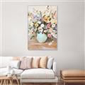 Picture of Soft Floral Burst _GroupedProduct_Rectangle_Portrait_Canvas_Framed_