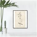 Picture of Flower Sketch II _GroupedProduct_Rectangle_Portrait_Canvas_Framed_