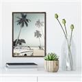 Picture of Palms & Cool Car _GroupedProduct_Rectangle_Portrait_Photography _GroupedProduct_Rectangle_Portrait_Canvas_Framed_