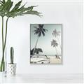 Picture of Palms & Cool Car _GroupedProduct_Rectangle_Portrait_Photography _GroupedProduct_Rectangle_Portrait_Canvas_Framed_
