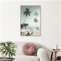 Picture of Palms & Cool Car _GroupedProduct_Rectangle_Portrait_Photography _GroupedProduct_Rectangle_Portrait_Canvas_Framed_