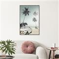 Picture of Palms & Cool Car _GroupedProduct_Rectangle_Portrait_Photography _GroupedProduct_Rectangle_Portrait_Canvas_Framed_