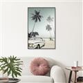 Picture of Palms & Cool Car _GroupedProduct_Rectangle_Portrait_Photography _GroupedProduct_Rectangle_Portrait_Canvas_Framed_