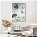 Picture of Palms & Cool Car _GroupedProduct_Rectangle_Portrait_Photography _GroupedProduct_Rectangle_Portrait_Canvas_Framed_