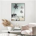Picture of Palms & Cool Car _GroupedProduct_Rectangle_Portrait_Photography _GroupedProduct_Rectangle_Portrait_Canvas_Framed_