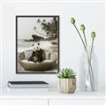 Picture of Panda Sitting on Sofa _GroupedProduct_Rectangle_Portrait_Canvas_Framed_