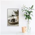 Picture of Panda Sitting on Sofa _GroupedProduct_Rectangle_Portrait_Canvas_Framed_