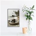 Picture of Panda Sitting on Sofa _GroupedProduct_Rectangle_Portrait_Canvas_Framed_