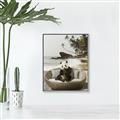 Picture of Panda Sitting on Sofa _GroupedProduct_Rectangle_Portrait_Canvas_Framed_