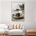 Picture of Panda Sitting on Sofa _GroupedProduct_Rectangle_Portrait_Canvas_Framed_