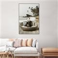 Picture of Panda Sitting on Sofa _GroupedProduct_Rectangle_Portrait_Canvas_Framed_