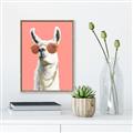 Picture of Llamarama  with glass _GroupedProduct_Rectangle_Portrait_Canvas_Framed_