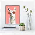 Picture of Llamarama  with glass _GroupedProduct_Rectangle_Portrait_Canvas_Framed_