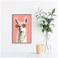 Picture of Llamarama  with glass _GroupedProduct_Rectangle_Portrait_Canvas_Framed_