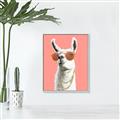 Picture of Llamarama  with glass _GroupedProduct_Rectangle_Portrait_Canvas_Framed_