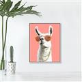 Picture of Llamarama  with glass _GroupedProduct_Rectangle_Portrait_Canvas_Framed_