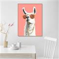 Picture of Llamarama  with glass _GroupedProduct_Rectangle_Portrait_Canvas_Framed_