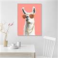 Picture of Llamarama  with glass _GroupedProduct_Rectangle_Portrait_Canvas_Framed_