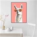 Picture of Llamarama  with glass _GroupedProduct_Rectangle_Portrait_Canvas_Framed_