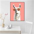 Picture of Llamarama  with glass _GroupedProduct_Rectangle_Portrait_Canvas_Framed_