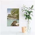 Picture of Gepard in water _GroupedProduct_Rectangle_Portrait_Unframed_Print_Only_