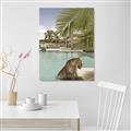 Picture of Gepard in water _GroupedProduct_Rectangle_Portrait_Unframed_Print_Only_