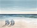 Picture of Two  Adirondack Chairs on the Beach _GroupedProduct_Rectangle_Landscape_Unframed_Print_Only_