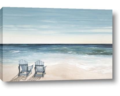 Picture of Two  Adirondack Chairs on the Beach