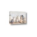 Picture of Vases on wooden table _GroupedProduct_Rectangle_Landscape_Canvas_