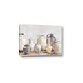 Picture of Vases on wooden table _GroupedProduct_Rectangle_Landscape_Canvas_