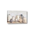 Picture of Vases on wooden table _GroupedProduct_Rectangle_Landscape_Canvas_