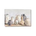 Picture of Vases on wooden table _GroupedProduct_Rectangle_Landscape_Canvas_