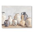 Picture of Vases on wooden table _GroupedProduct_Rectangle_Landscape_Canvas_