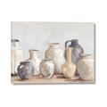 Picture of Vases on wooden table _GroupedProduct_Rectangle_Landscape_Canvas_