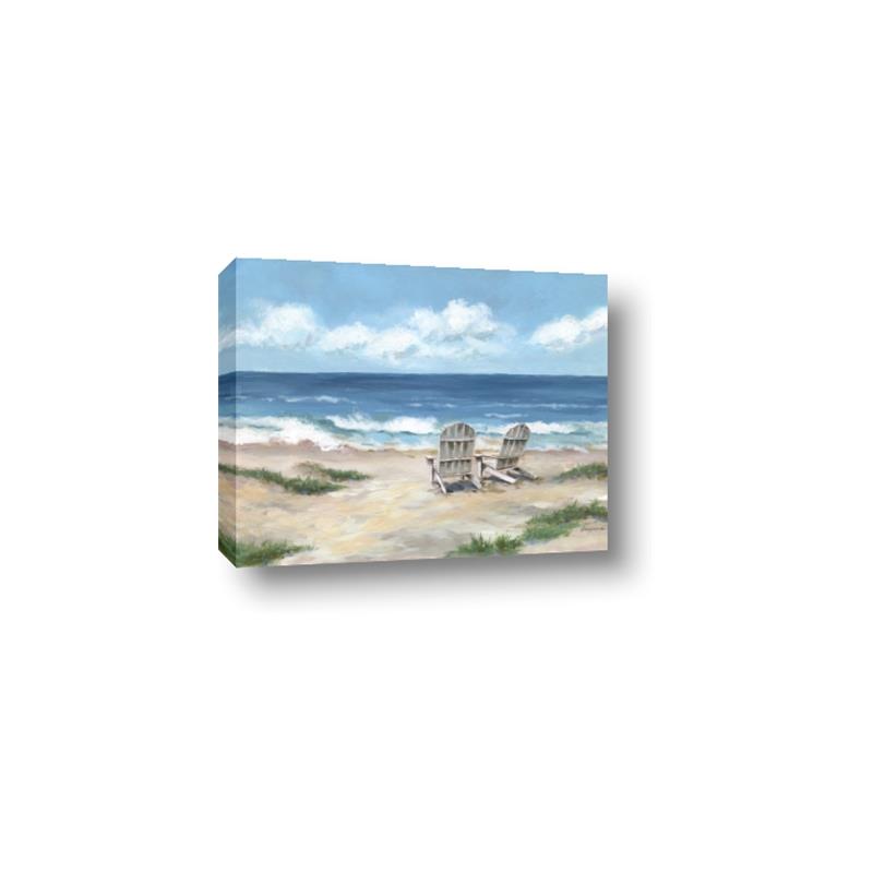 Picture of Chairs on beach _GroupedProduct_Rectangle_Landscape_Canvas_