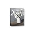 Picture of White flower in vase _GroupedProduct_Rectangle_Portrait_Canvas_