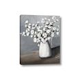 Picture of White flower in vase _GroupedProduct_Rectangle_Portrait_Canvas_